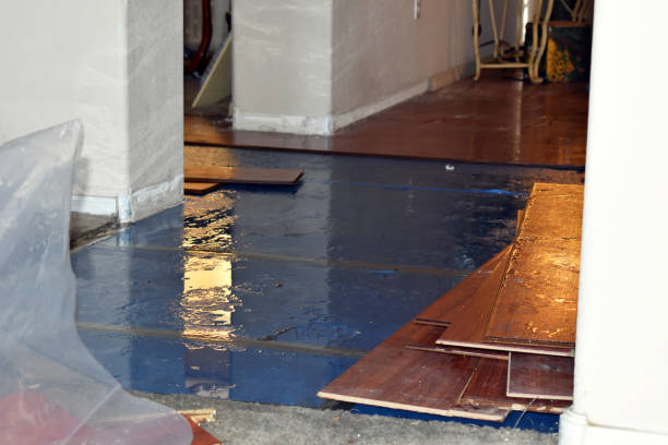 Professional Storm Water Damage Restoration technician working in Stow, OH